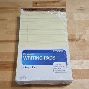3 for $20 📝 Tops Perforated Legal Writing Pads (11 Pack) 8.5" x 14"
